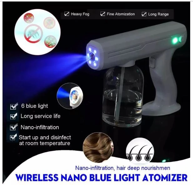 Blue Light Atomizing Sprayer Gun