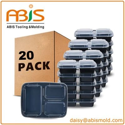Eco Friendly Meal Prep Plastic Disposable Food Containers With Lids